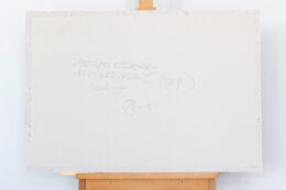 049 Japońska, z cyklu Recycled News, 2006, akwarela, 9 x 64 x 89 cm